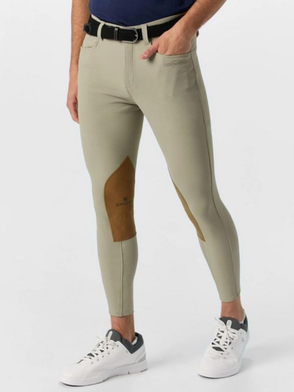 ROMFH Equestrian Breeches Reinforced Knee Beige Excellent Condition Men 34R